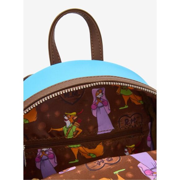 Loungefly Disney Robin Hood & Maid Marian Sky Mini Backpack main image 2